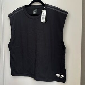 NWT Adidas Black Shirt Oversized Sleeveless